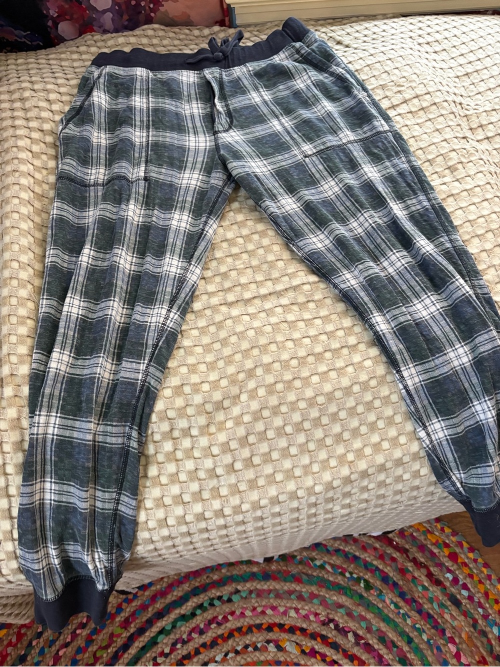 J. Crew Green and White Plaid and Michael Korr Pj pants